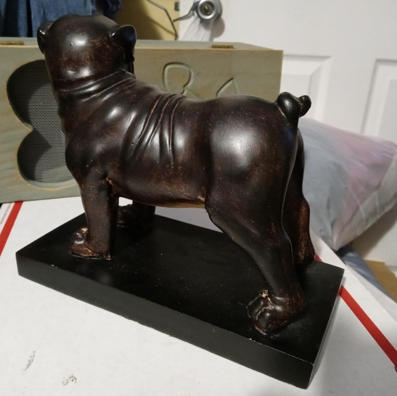 🐶🐕VINTAGE WOOD BULLDOG STATUE 🐕ANIMAL LOVER GIFT GIVING ITEM🐎 - Picture 6 of 16